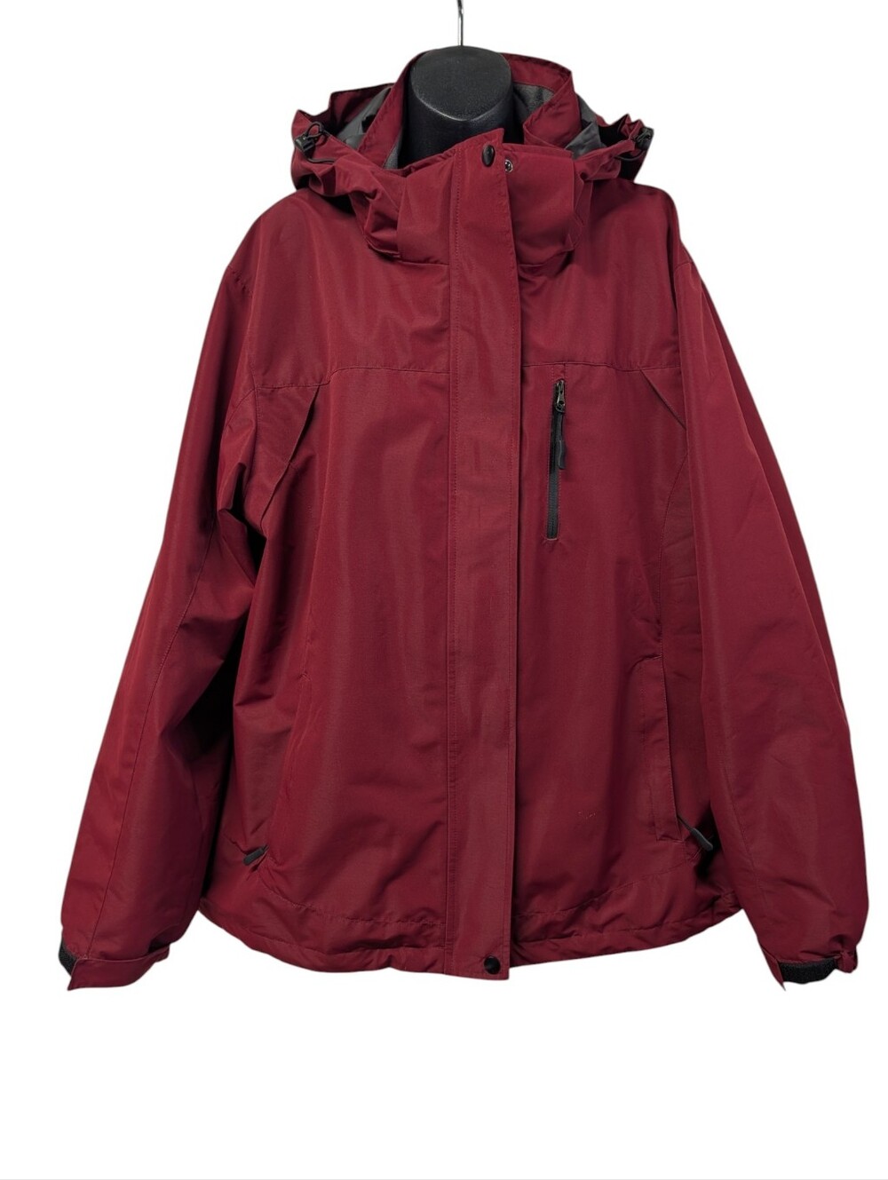 PTSOC Women's Size XXL Burgundy 3-in-1 Jacket Removable Puffy Jacket Liner - Picture 3 of 14
